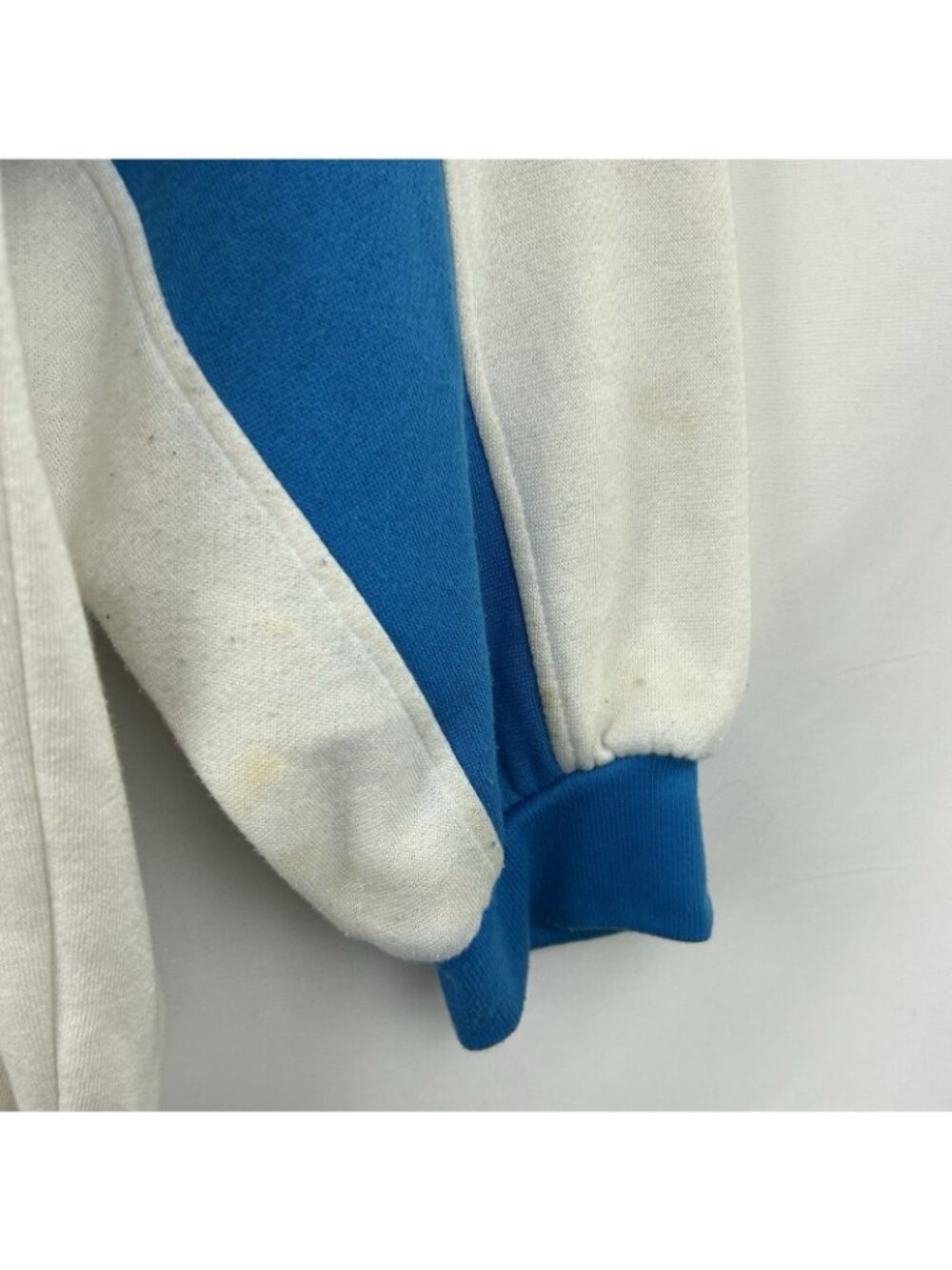 Vintage 90s Adidas Color Block Sweater Men’s XL Blue White Full Zip Sportswear - Picture 12 of 16